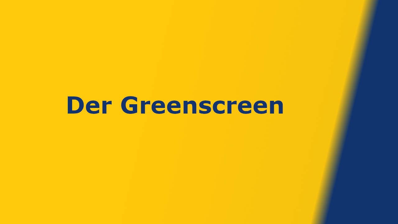 Wie funktioniert ein Greenscreen?