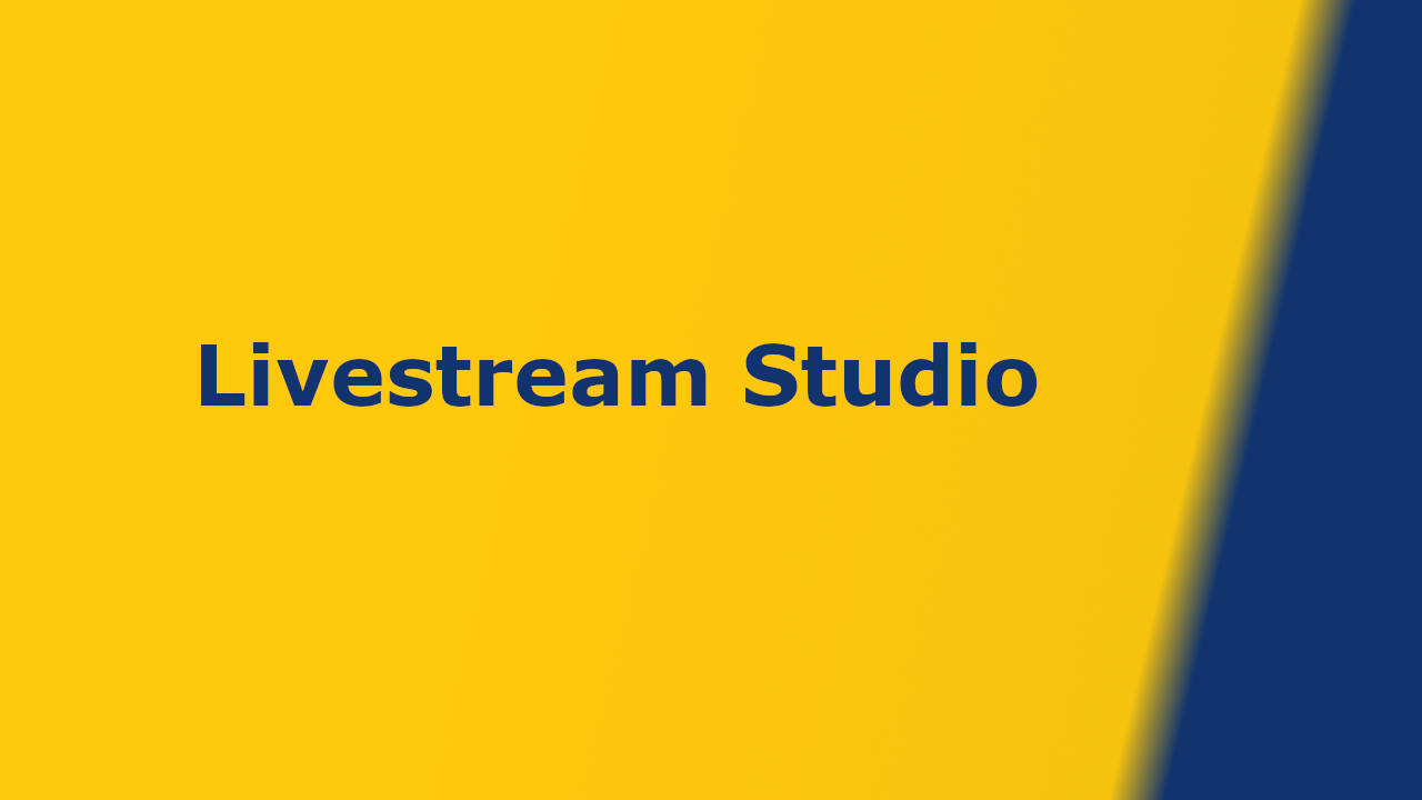Was ist ein Livestream Studio?